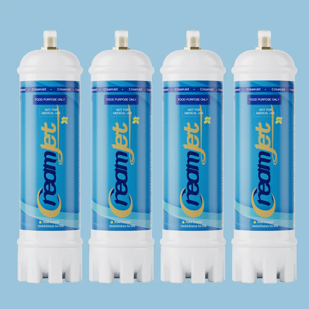 CreamJet 2.2L Cylinders with 1364g N2O Gas Original Flavor 1 carton (4 pcs) - Image 2