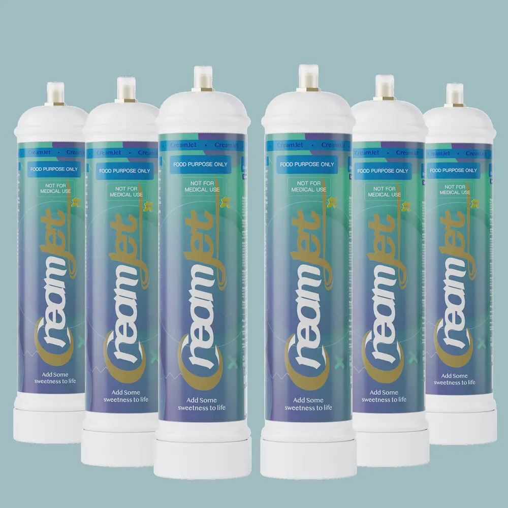 CreamJet 0.95L Cylinders with 640g N2O Gas Original Flavor 1 Carton (6 pcs) - Image 4