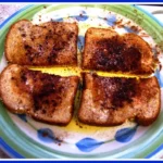 Cinnamon toast on a plate
