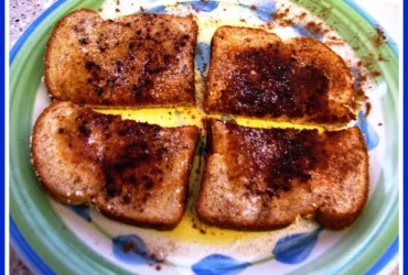 Cinnamon toast on a plate