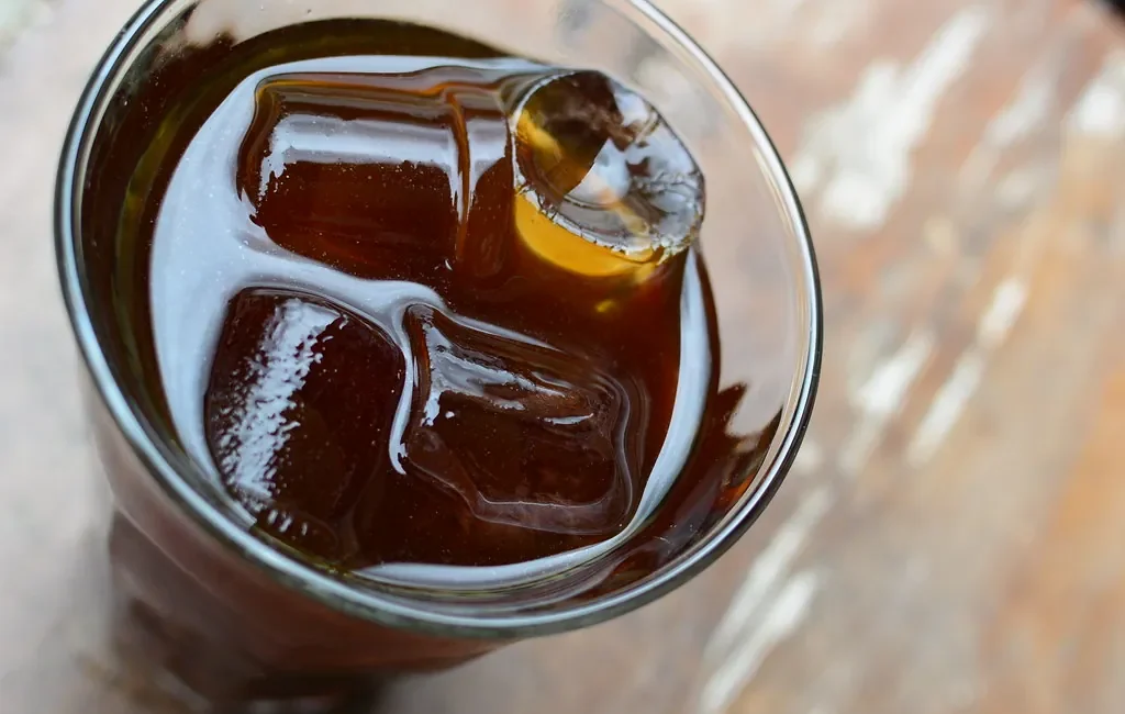 Cold brew coffee over ice